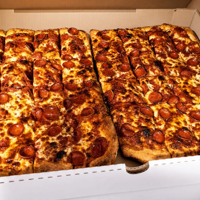 32 Piece Cheese Pizza.