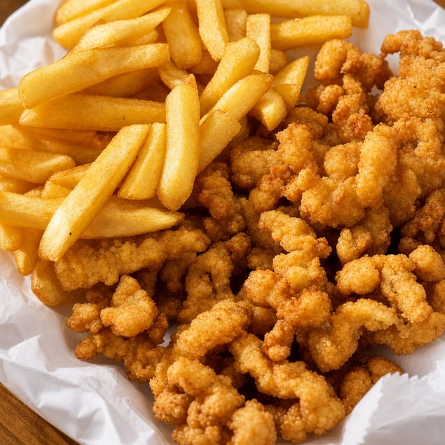 Clam Strip Dinner.