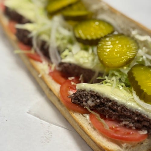 (X-Lg) Cheeseburger Grinder.