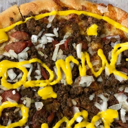 (Sm) Weiner Pizza.