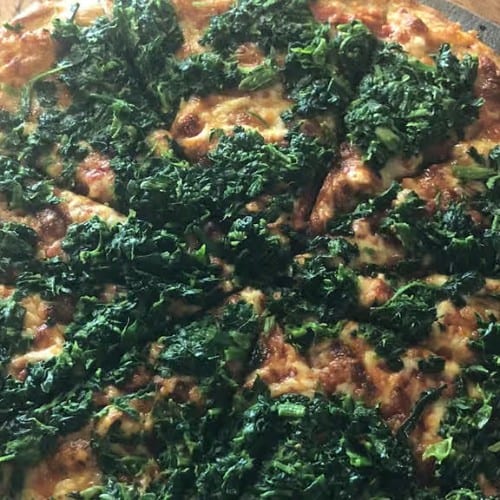 (Sm) Spinach Pizza.