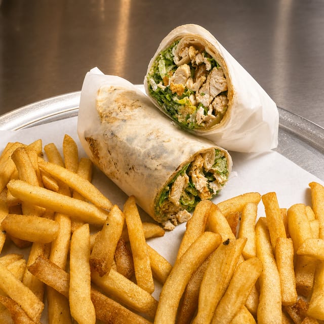 Grilled Chicken Caesar Wrap.