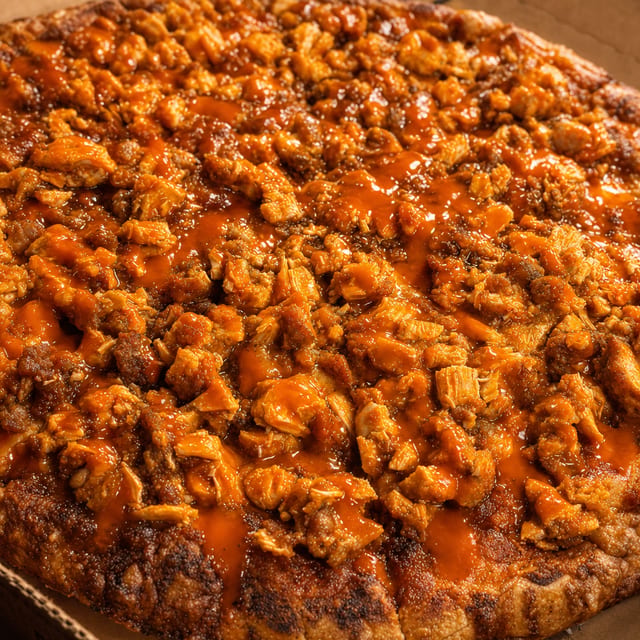(Lg) Buffalo Chicken Pizza.