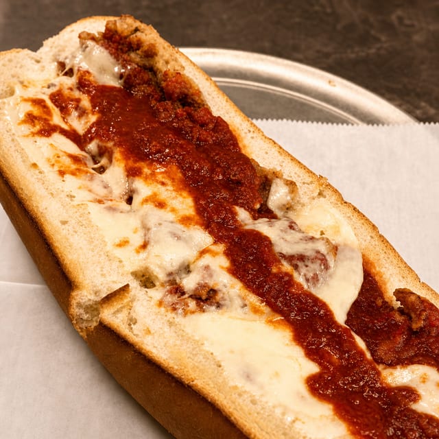 (Sm) Veal Parmesan Grinder.
