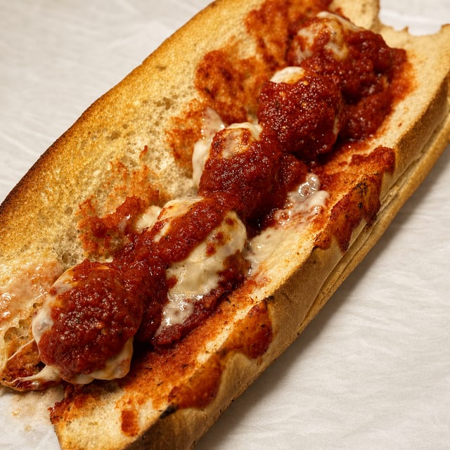 (Sm) Meatball Parmesan Grinder.