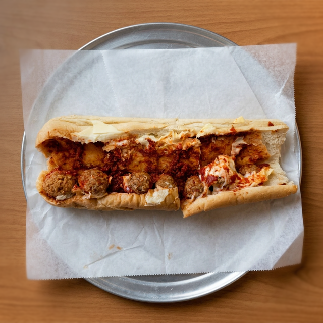 (X-Lg) Meatball Parmesan Grinder.